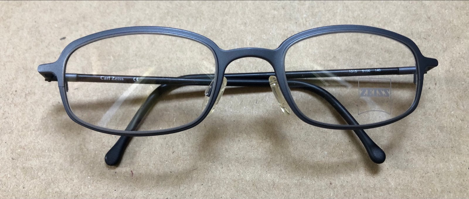 Carl Zeiss Brilmontuur 1315 - Donkerblauw/Grijs Rechthoekig, Overige merken, Blauw, Nieuw, Ophalen of Verzenden