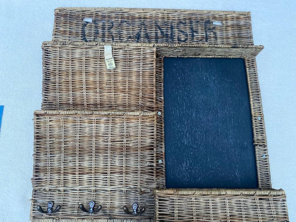 Rivièra Maison Rustic Rattan Wall Organizer, Ophalen, Zo goed als nieuw, Rechthoekig, Riet
