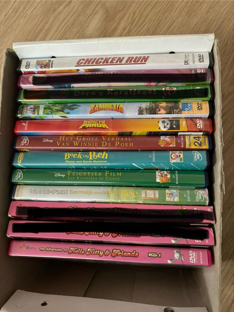 Diverse kinderfilms op DVD, Cd's en Dvd's, Dvd's | Kinderen en Jeugd, Gebruikt, Film, Avontuur, Alle leeftijden, Ophalen of Verzenden