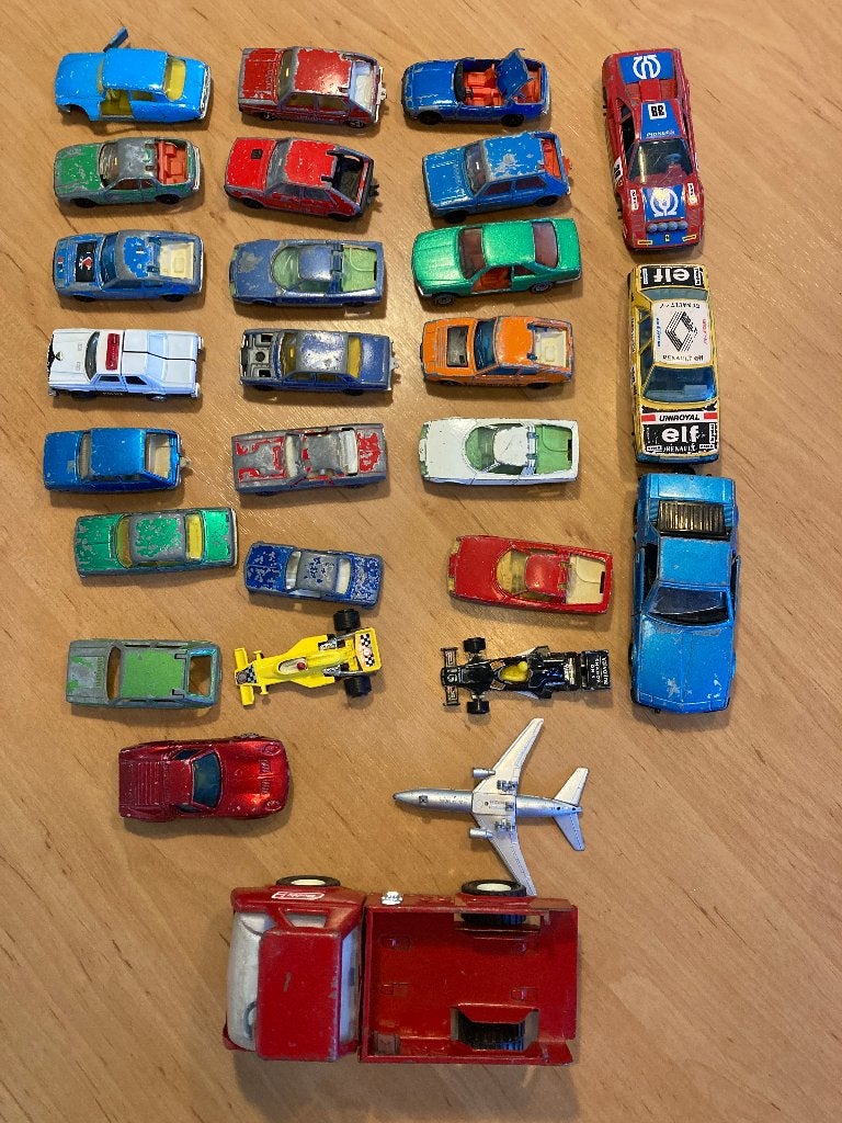speelgoedauto, Ophalen, Gebruikt