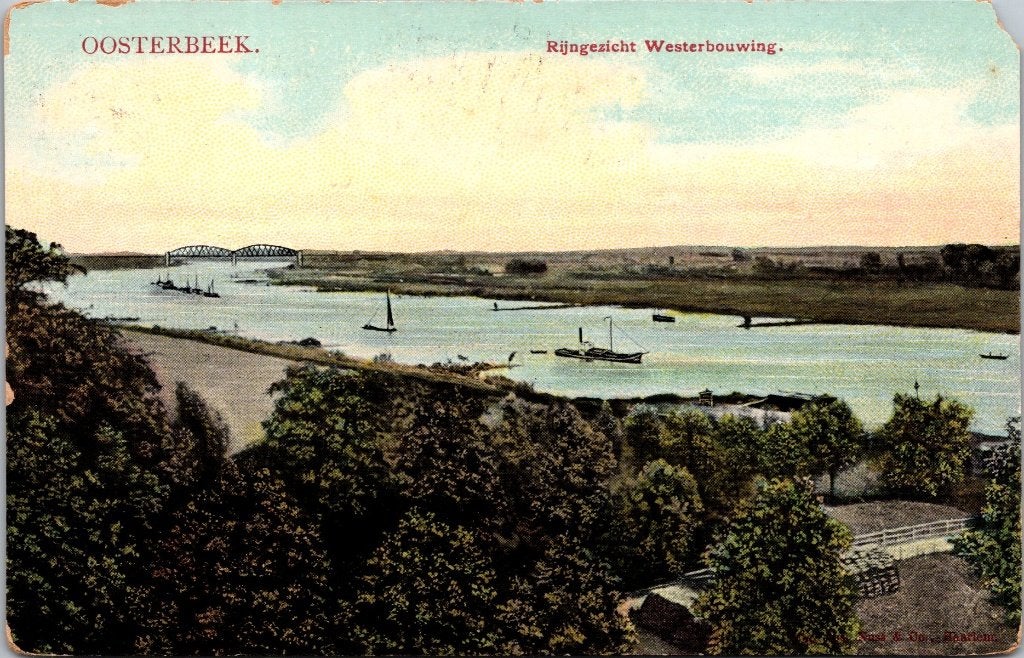 Oosterbeek - 12 antieke ansichtkaarten Briefkaart II, Verzenden, 1920 tot 1940, Gelopen, Gelderland