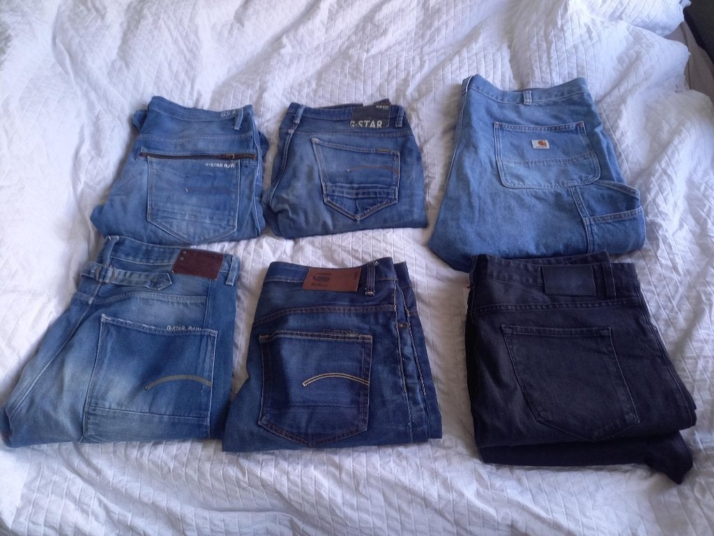 Heren merk jeans, Carhartt, replay, Boss, Gstar, Ophalen of Verzenden, Zo goed als nieuw, G-Star Raw