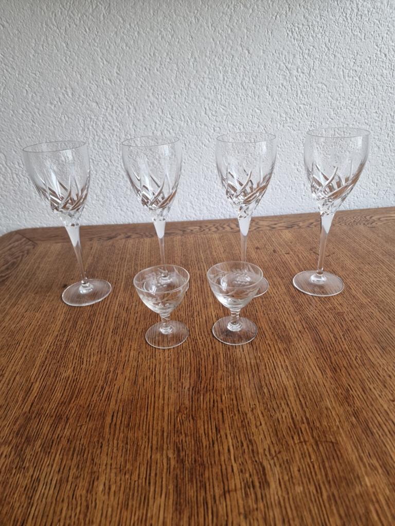 Hele mooie kristallen glazen, Ophalen of Verzenden, Zo goed als nieuw, Glas