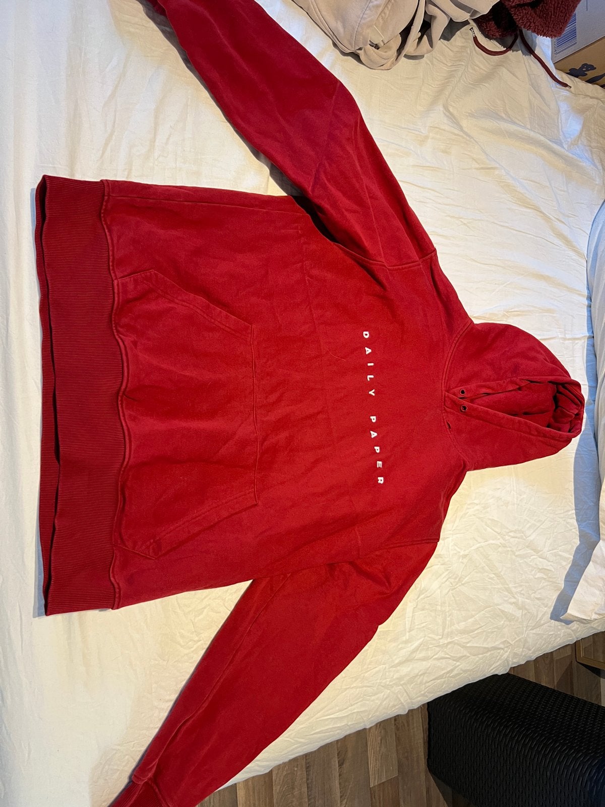 Daily Paper rode hoodie - Maat XL, Ophalen of Verzenden, Gedragen, Maat 56/58 (XL), Rood