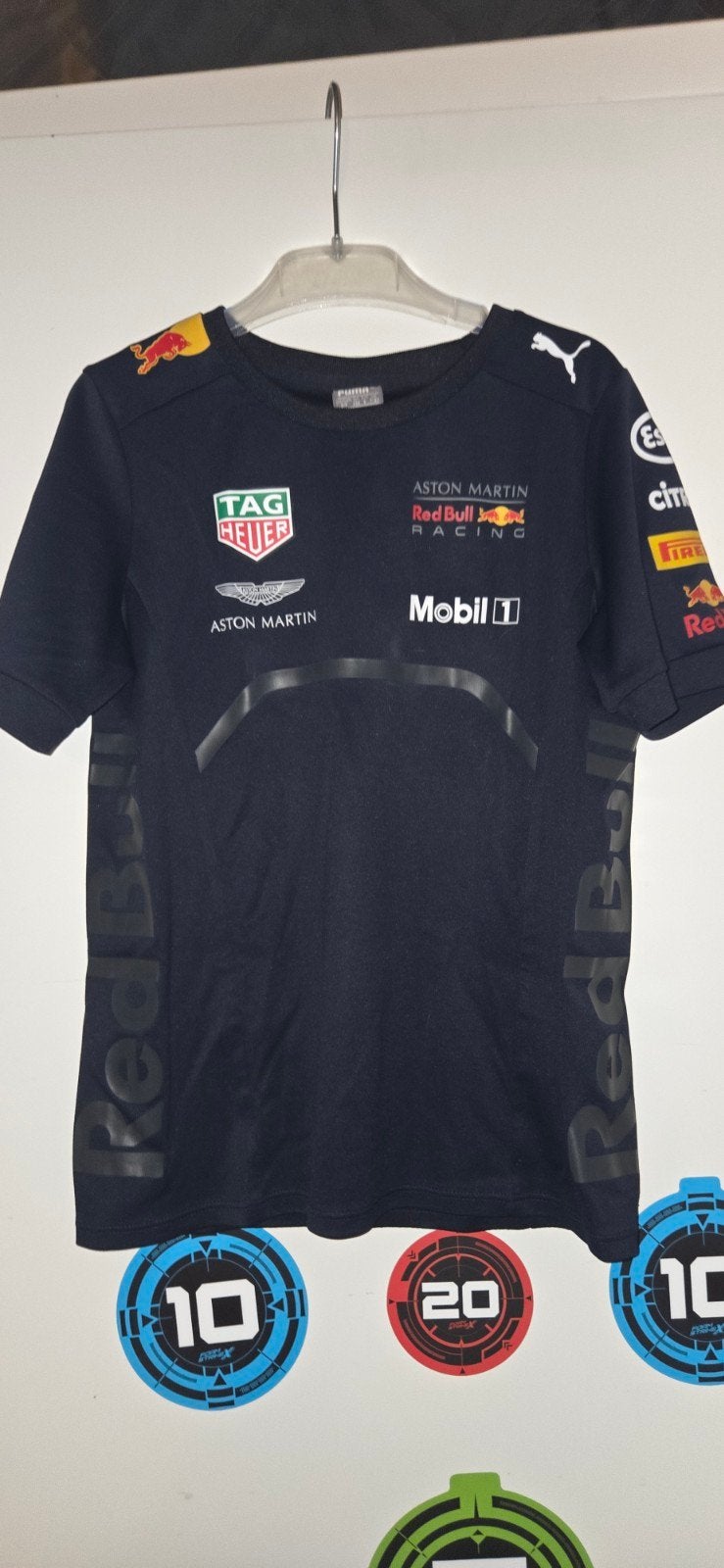 Red Bull Racing T-shirt - Puma - Maat 128 7-8 jaar, Ophalen of Verzenden, Zo goed als nieuw, Puma, Jongen of Meisje