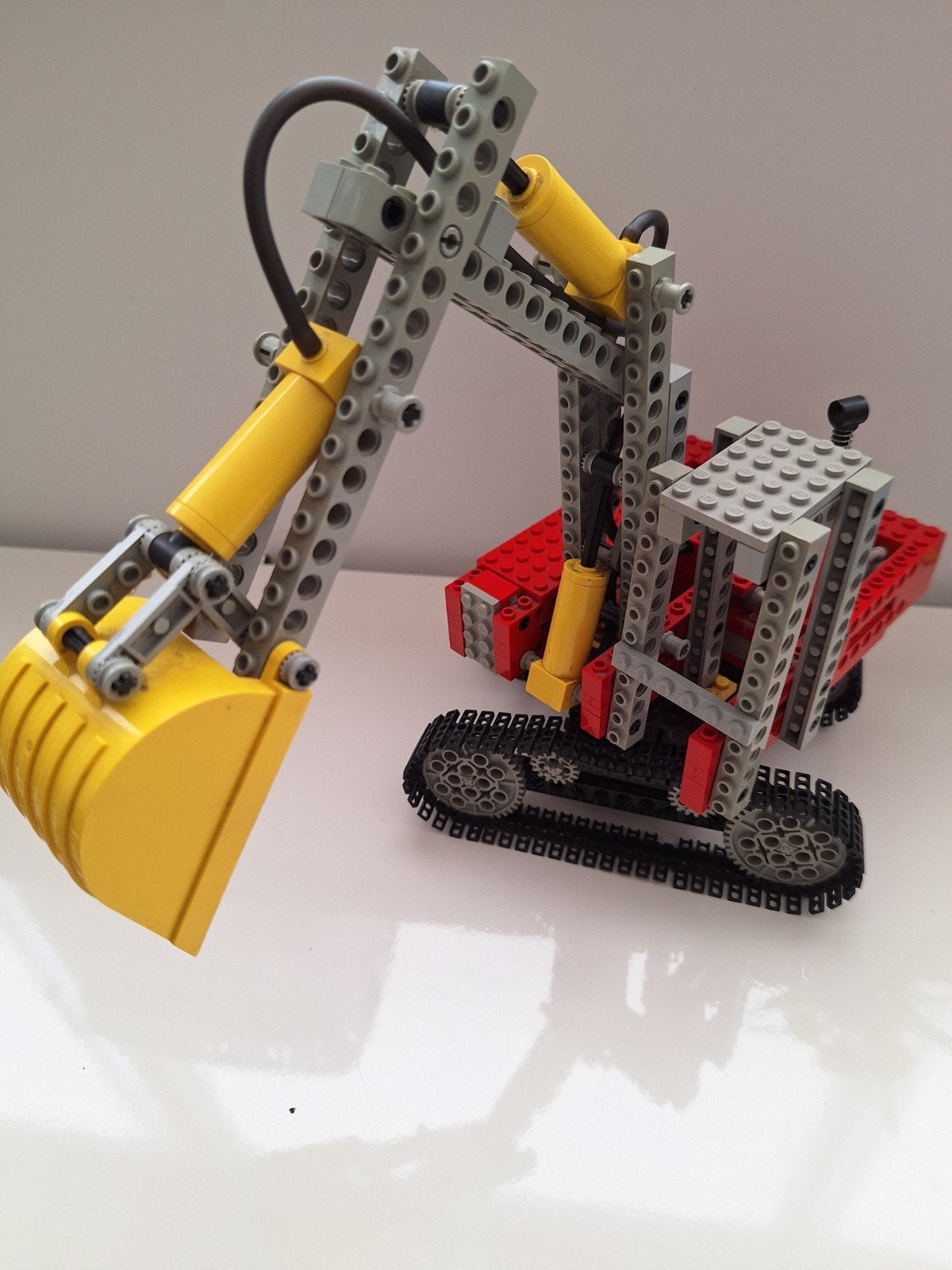 Lego Technic 8851 Graafmachine Pneumatic (1984), Gebruikt, Lego, Compleet, Ophalen of Verzenden