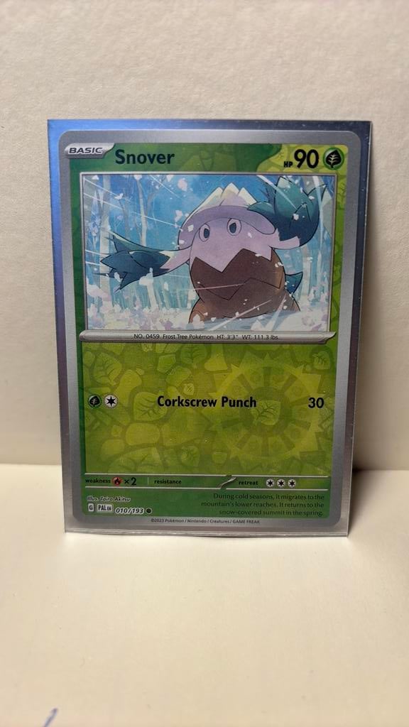Snover 010/193 paldea evolved reverse holo pokemon kaart, Ophalen of Verzenden, Nieuw, Boosterbox
