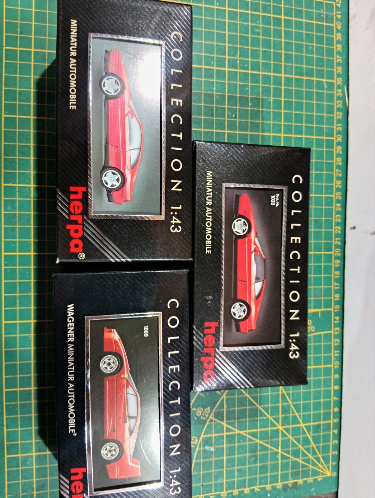 Herpa Ferrari 348 TB, F40, 348 TS Schaal 1/43, Ophalen of Verzenden, Zo goed als nieuw, Auto, Overige merken