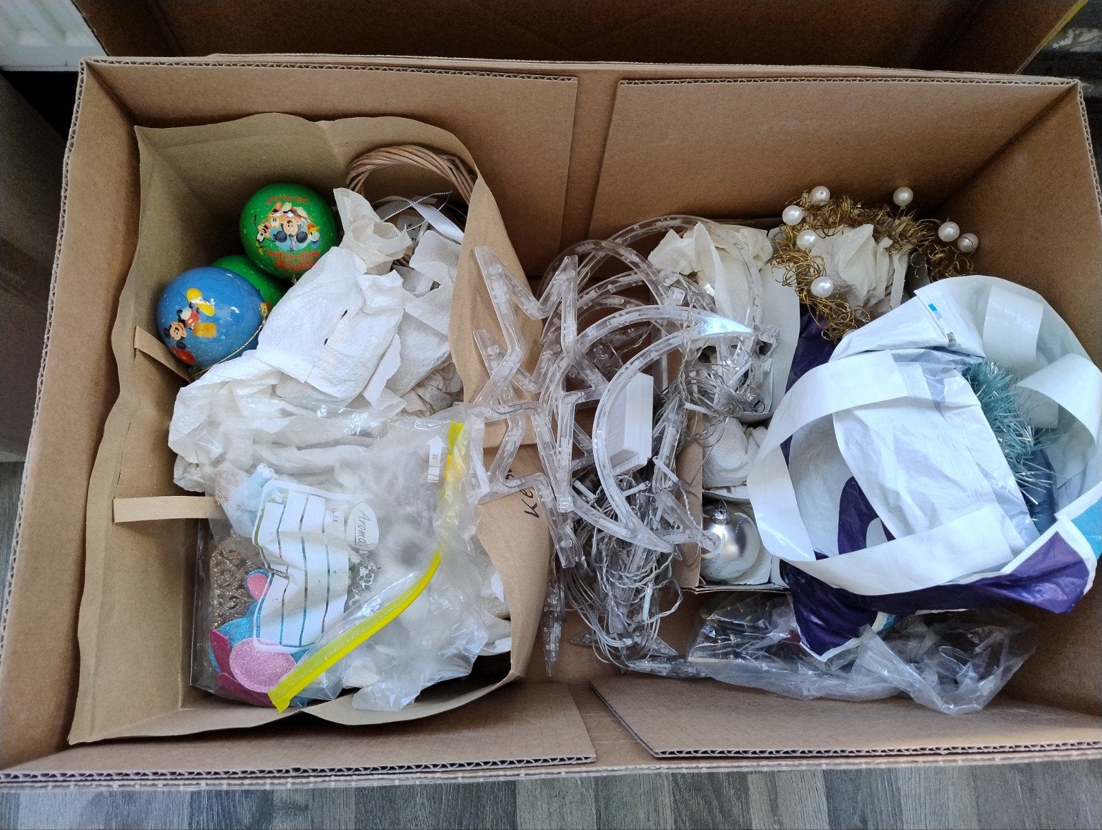 Doos met kerstversiering, Diversen, Kerst, Ophalen, Gebruikt