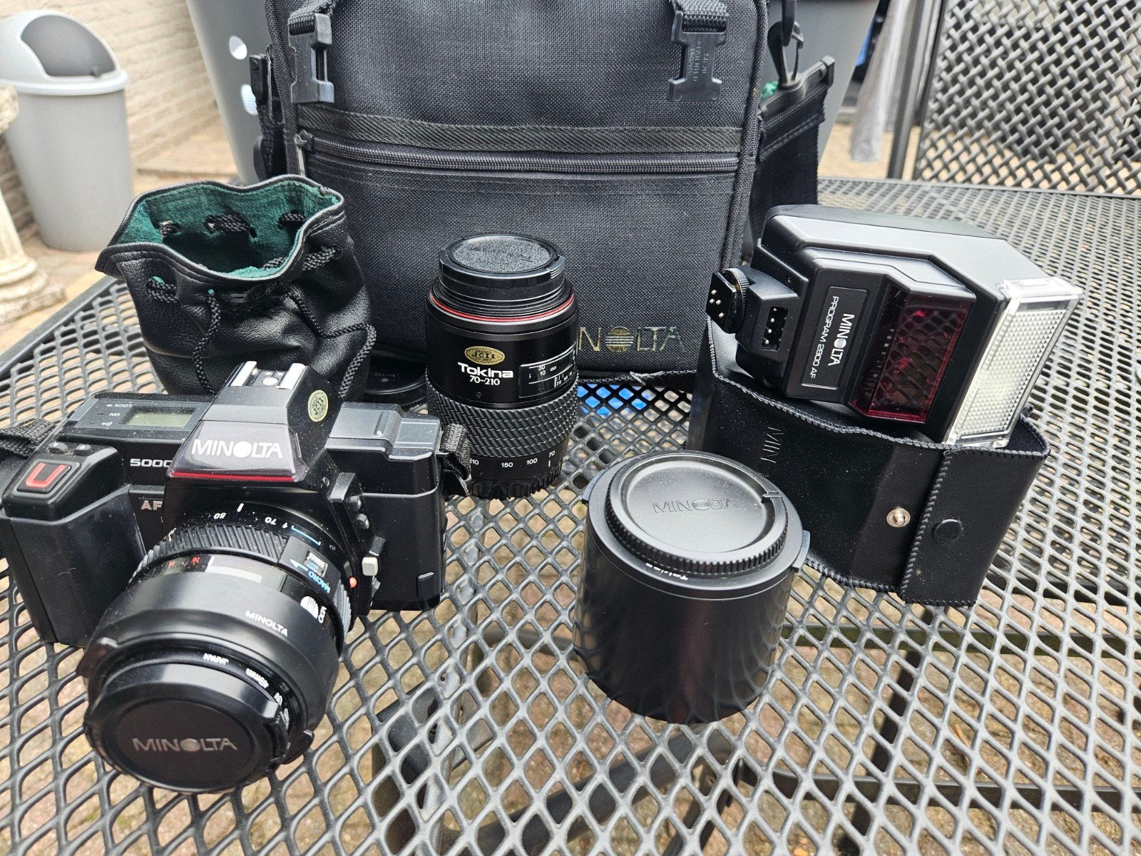 Te koop Minolta 5000 AF met toebehoren, Ophalen, Spiegelreflex, Minolta