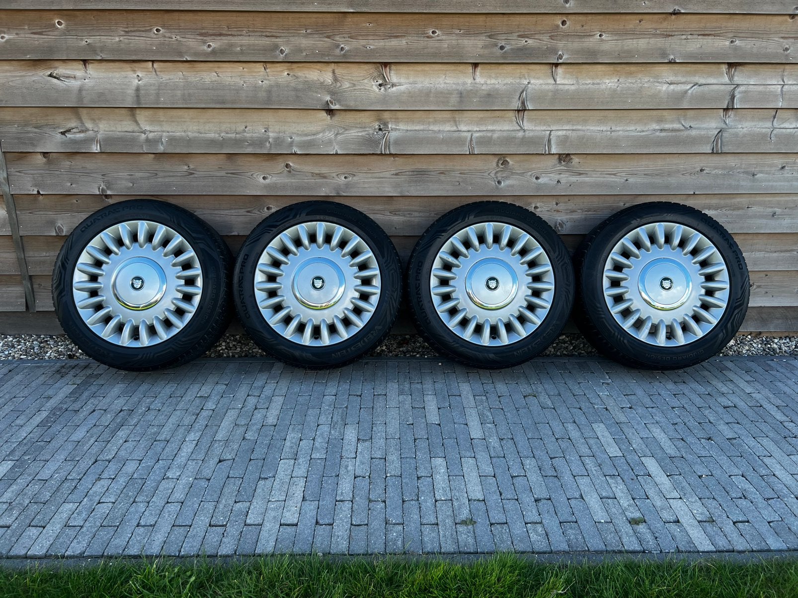 Org & zeldzaam: Jaguar XJ X350 18” velgen | allseason/winter, Ophalen, 18 inch, Gebruikt, Banden en Velgen