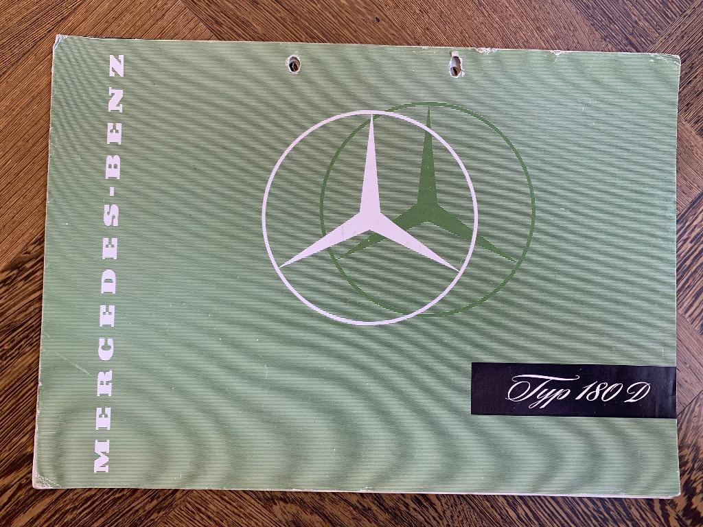 Brochure Mercedes-Benz 180 d Ponton W120 1957 origineel, Gelezen, Mercedes-Benz, Mercedes, Ophalen of Verzenden