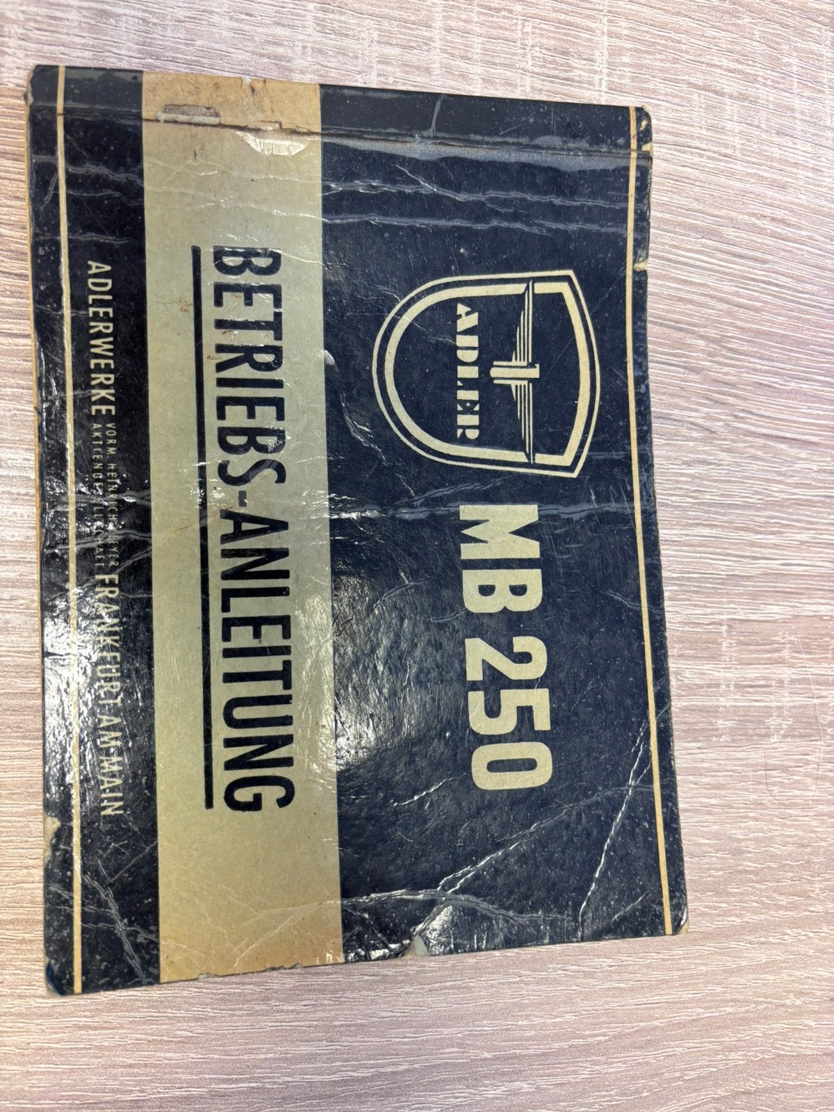 Handleiding Adler MB250 origineel, Ophalen of Verzenden, Overige merken