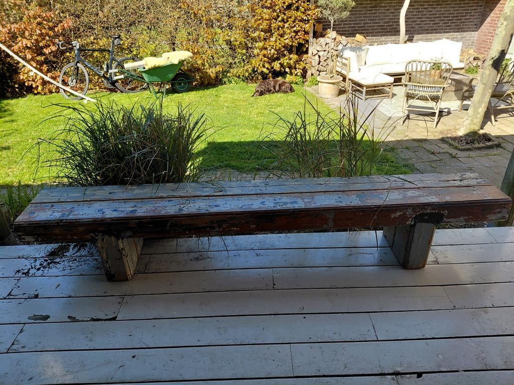 Sidetable, eventueel ook te gebruiken als (tuin-) bank., Ophalen, Gebruikt, 25 tot 50 cm, Rechthoekig