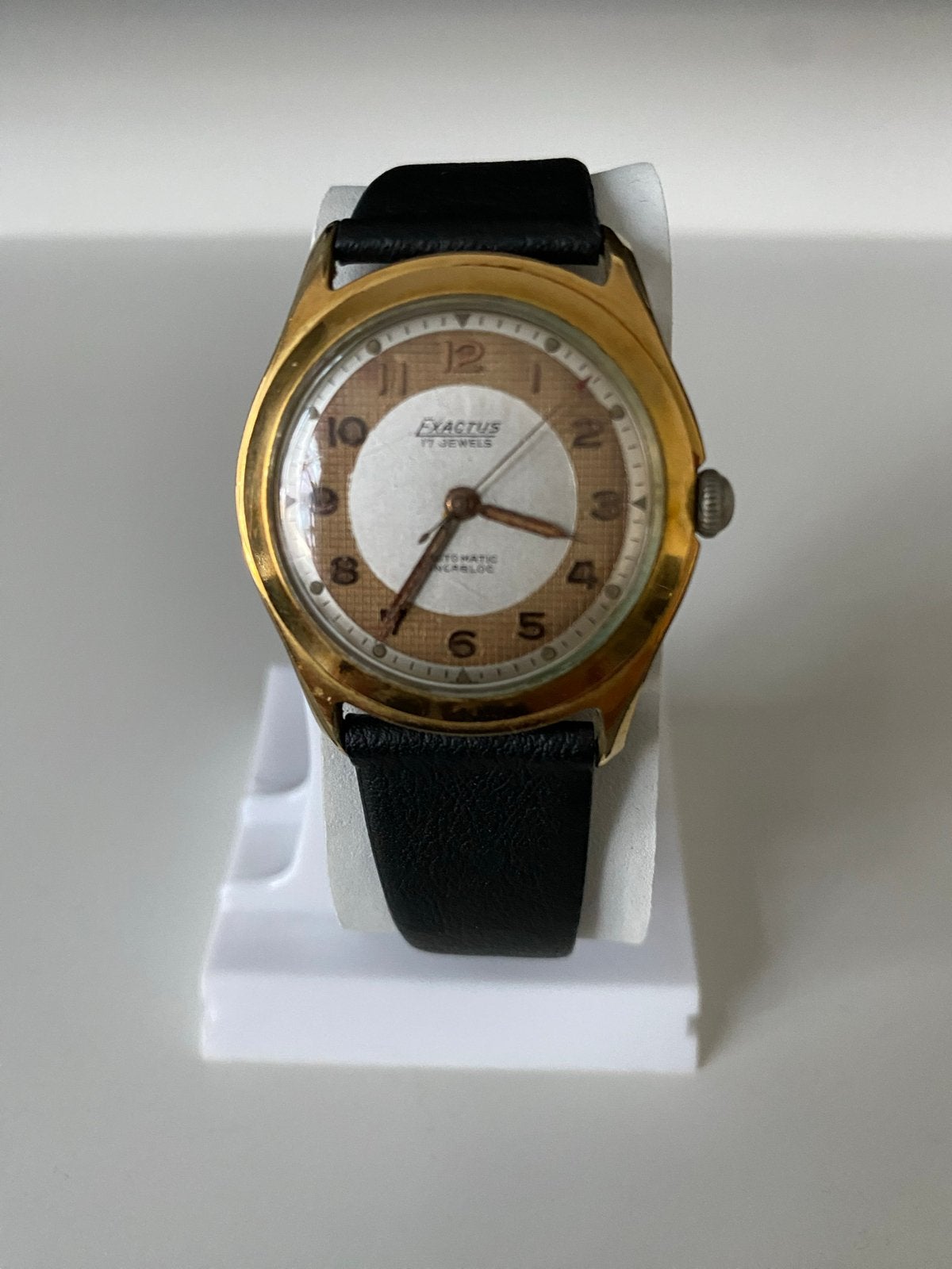 Exactus Automatic Polshorloge - Vintage Herenhorloge, Overige merken, Overige materialen, Met bandje, Polshorloge