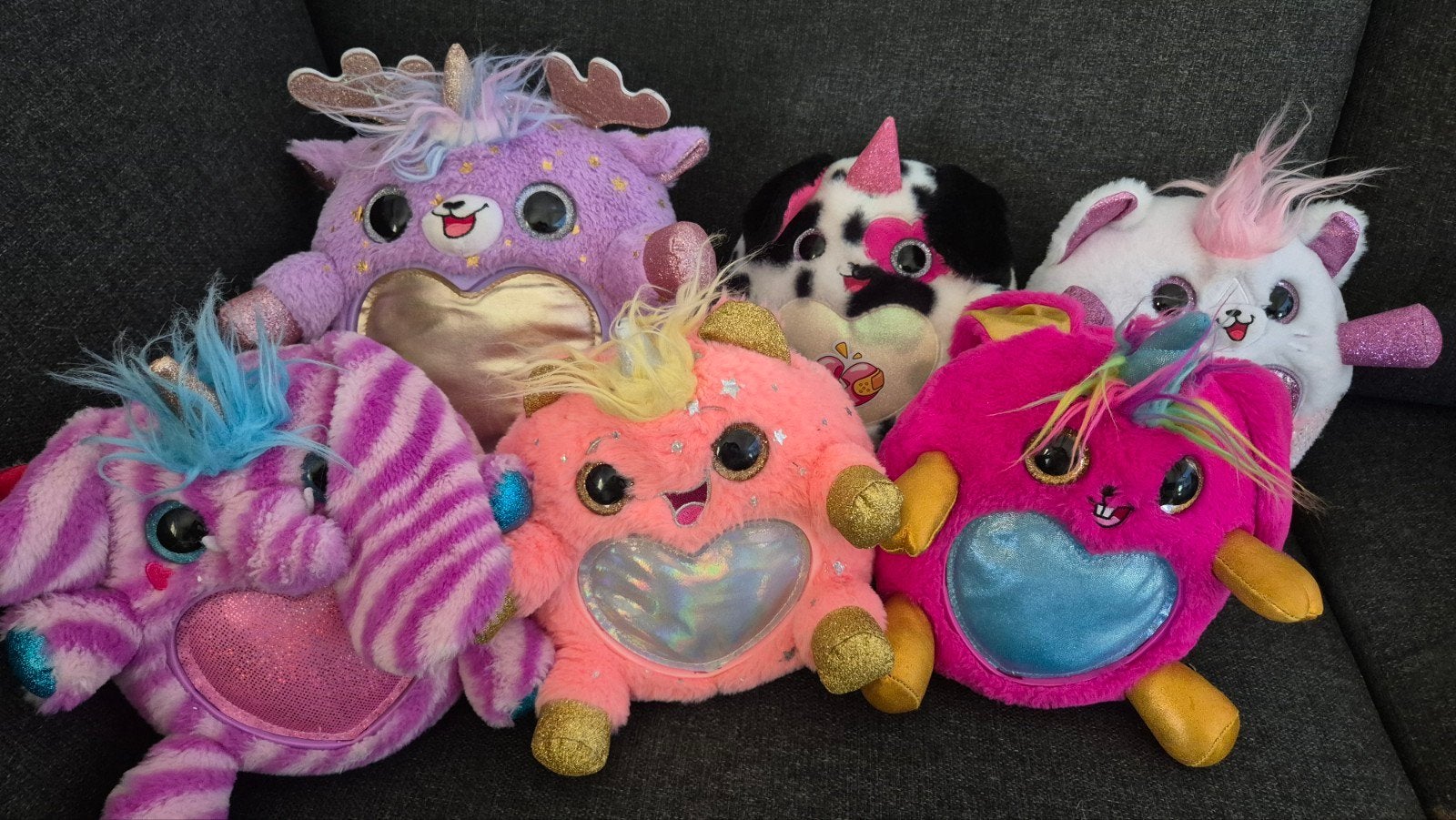 6x Zuru rainbowcorns Squishmallow knuffels, Overige typen, Ophalen of Verzenden, Zo goed als nieuw, Middelgroot (20 tot 80 cm)