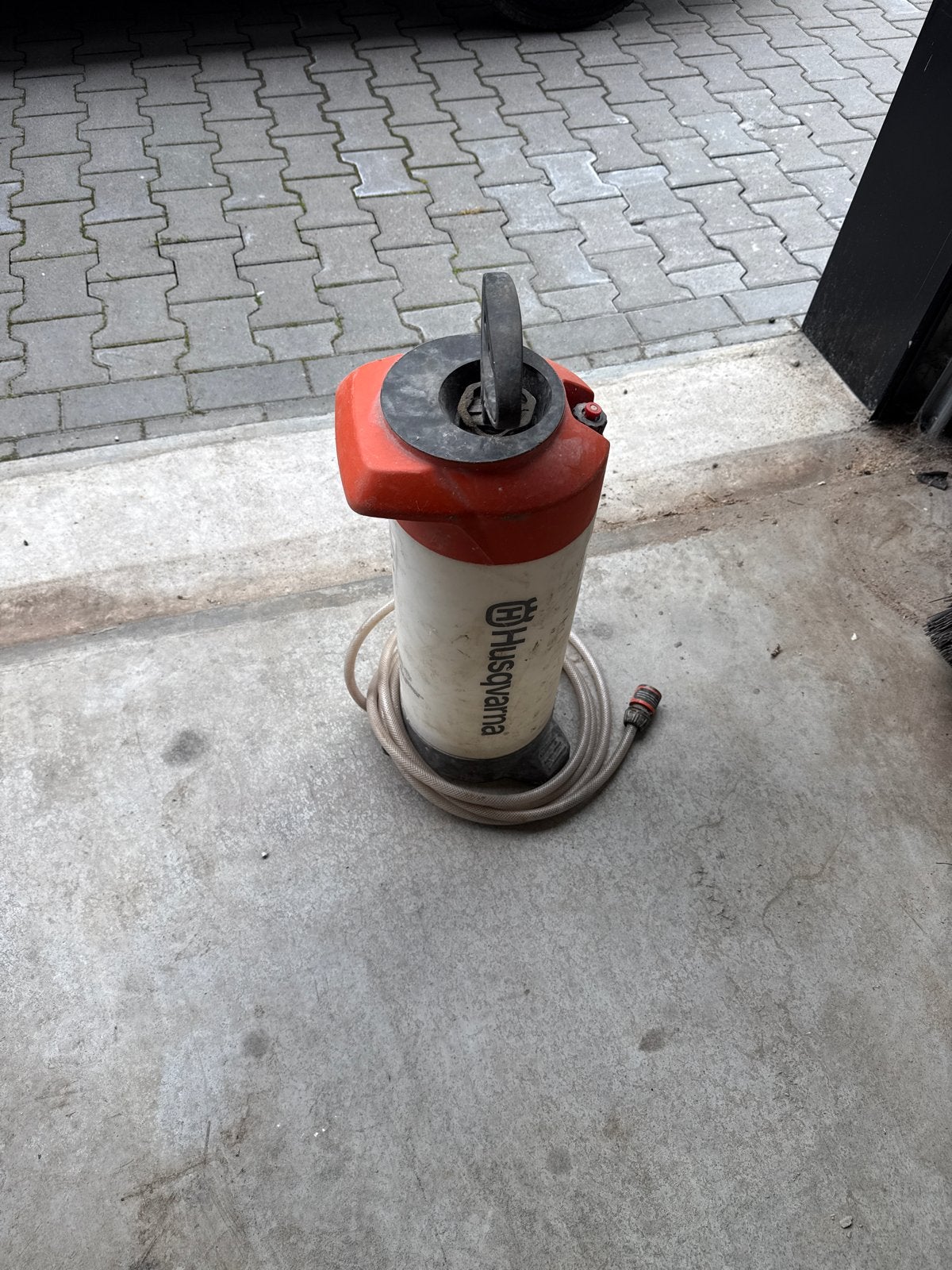 Husqvarna drukspuit / druk vat, Ophalen, Gebruikt
