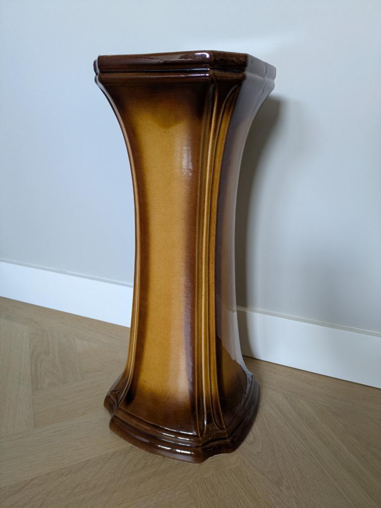 Vintage plantenzuil/standaard jaren 70, Huis en Inrichting, Woonaccessoires | Zuilen en Pilaren, Ophalen of Verzenden, Gebruikt