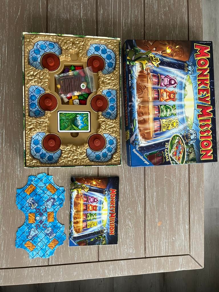 Monkey Mission 3D Spel van Ravensburger, Hobby en Vrije tijd, Gezelschapsspellen | Bordspellen, Drie of vier spelers, Ophalen
