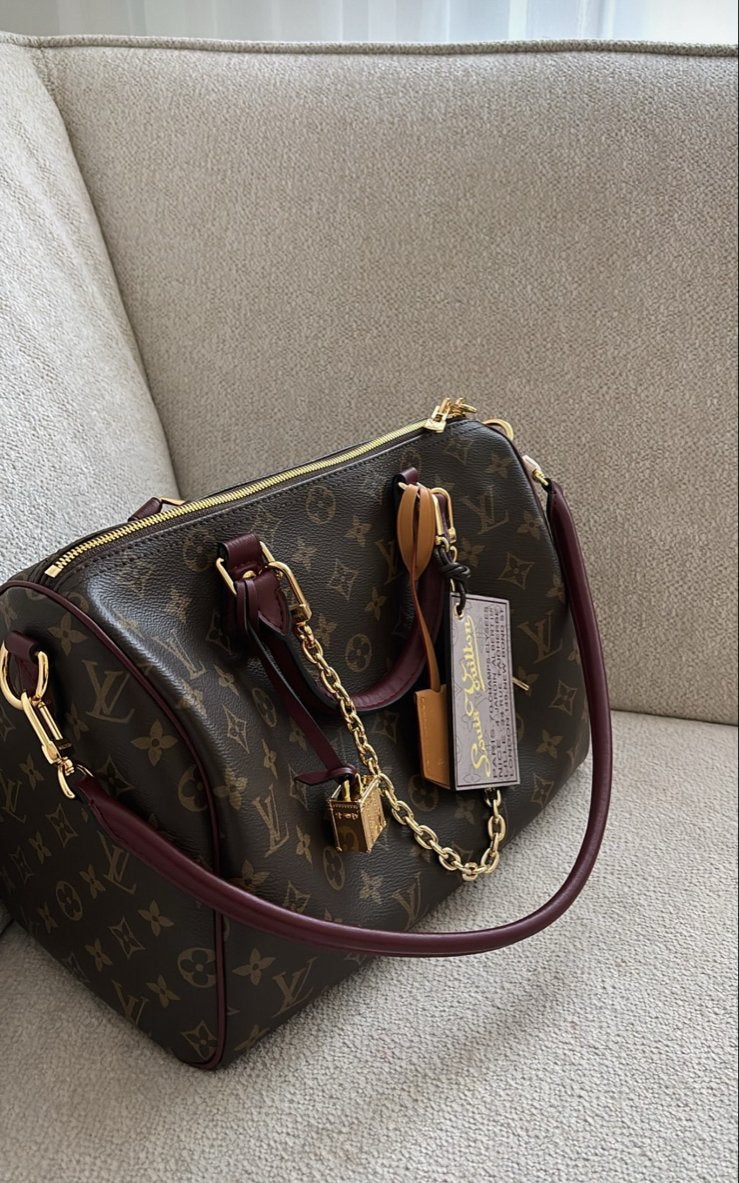 Louis Vuitton Speedy Bandoulière Monogram, Ophalen of Verzenden, Zo goed als nieuw, Bruin, Handtas