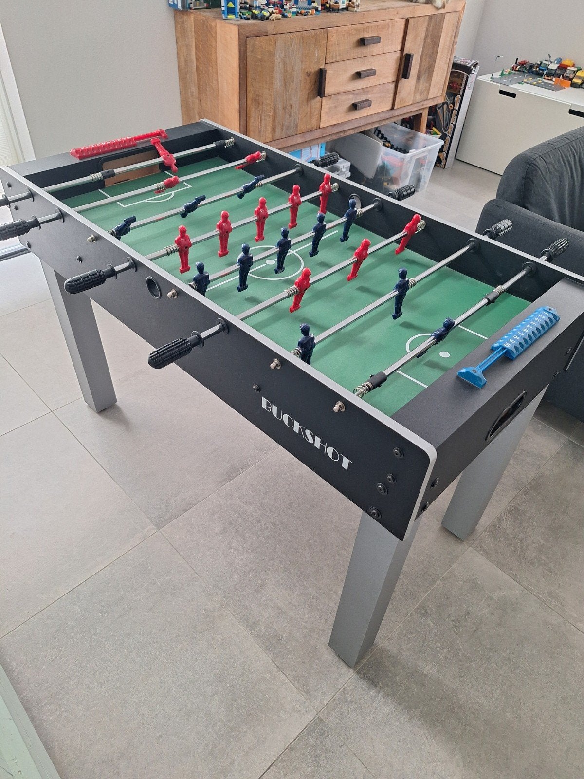 Buckshot voetbaltafel, Ophalen