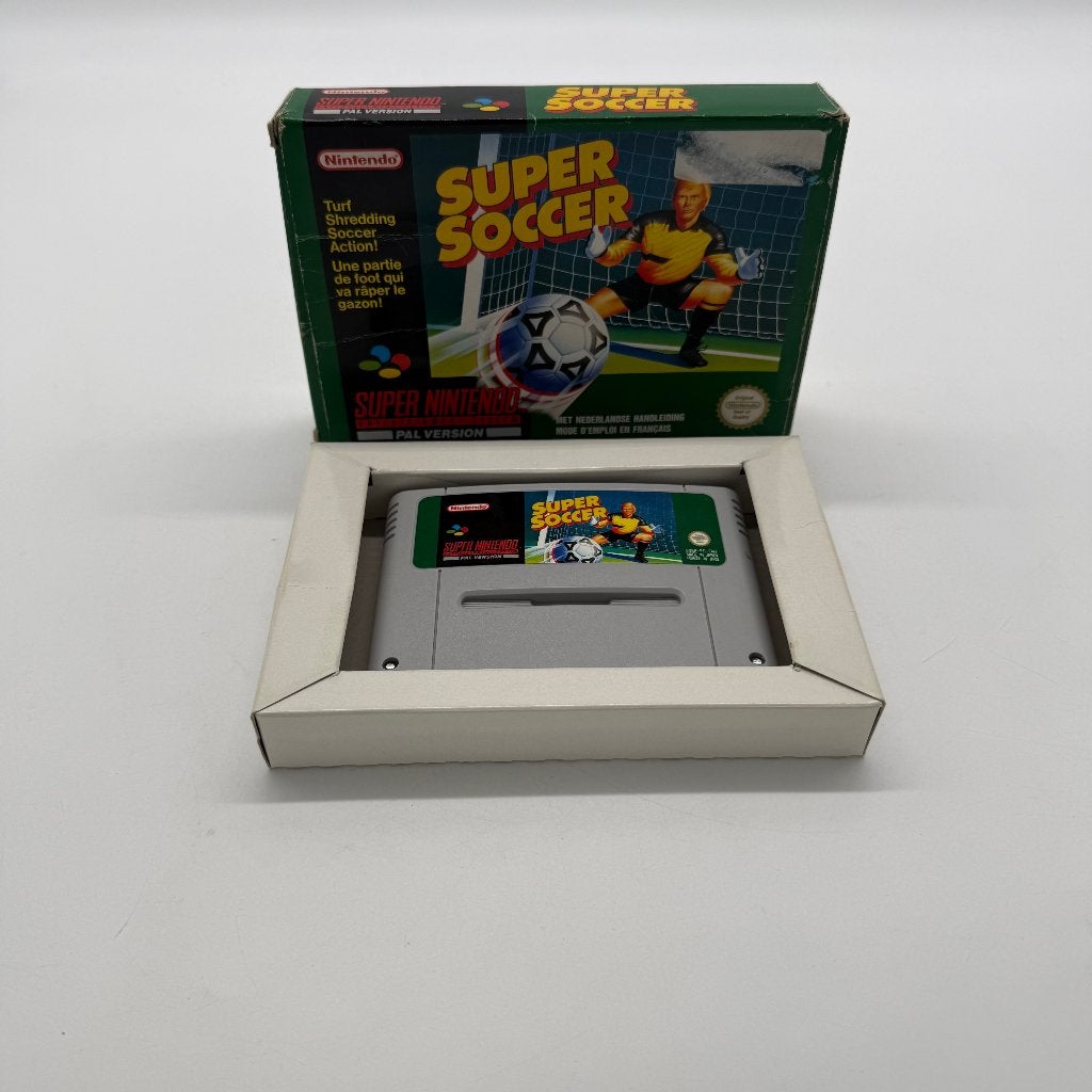 SNES Game - Super Soccer - Compleet met doosje + handleiding, Gebruikt, 1 speler, Ophalen of Verzenden, Vanaf 3 jaar
