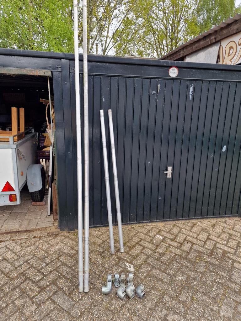 Aluminium Buizenframe., Ophalen, Gebruikt