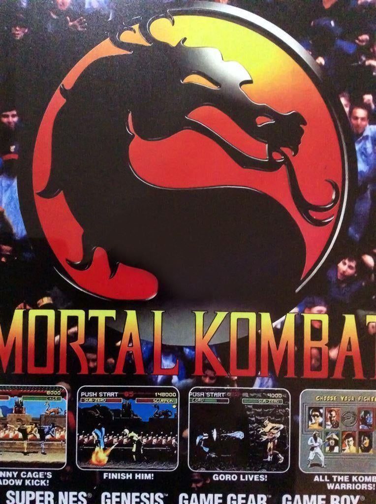 MORTAL KOMBAT METALEN Wandbord retro arcade poster, Spelcomputers en Games, Games | Overige, Vechten, 1 speler, Nieuw, Ophalen of Verzenden