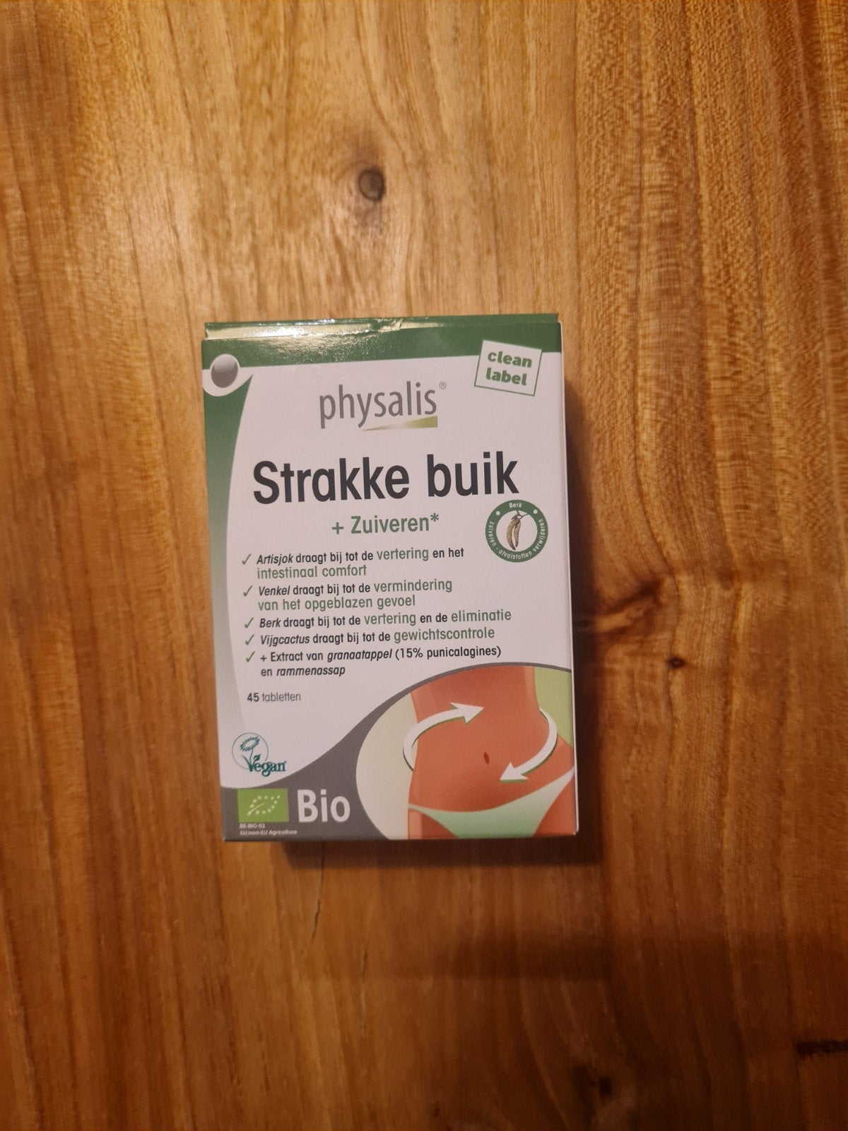 Physalis Strakke Buik + Zuiveren - 45 tabletten, Ophalen of Verzenden, Gebruikt, Poeder of Drank