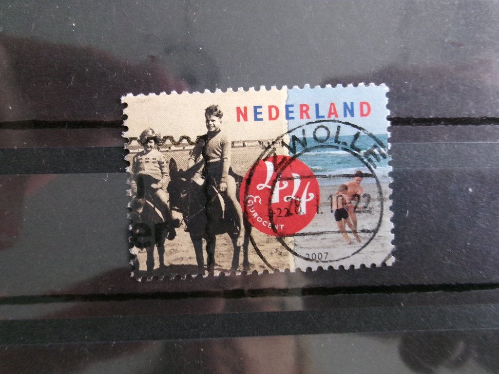 2007 - ezels met badpak toen (318e), Verzenden, Gestempeld