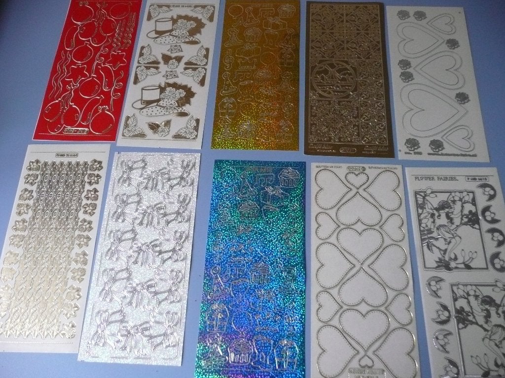 heel veel peel off stickervellen per foto 2,50, 10 stuks, Ophalen of Verzenden, Nieuw