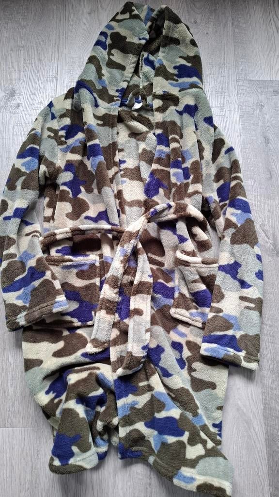 Hema camouflage badjas maat 158/164, Kinderen en Baby's, Kinderkleding | Maat 164, Nacht- of Onderkleding, Gebruikt, Jongen of Meisje