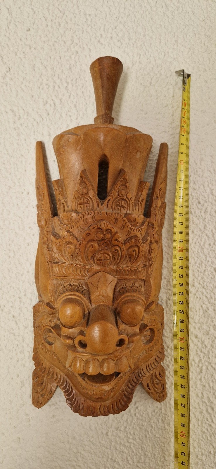 Balinees masker, Hout, Bruin, Ophalen of Verzenden, Indonesië