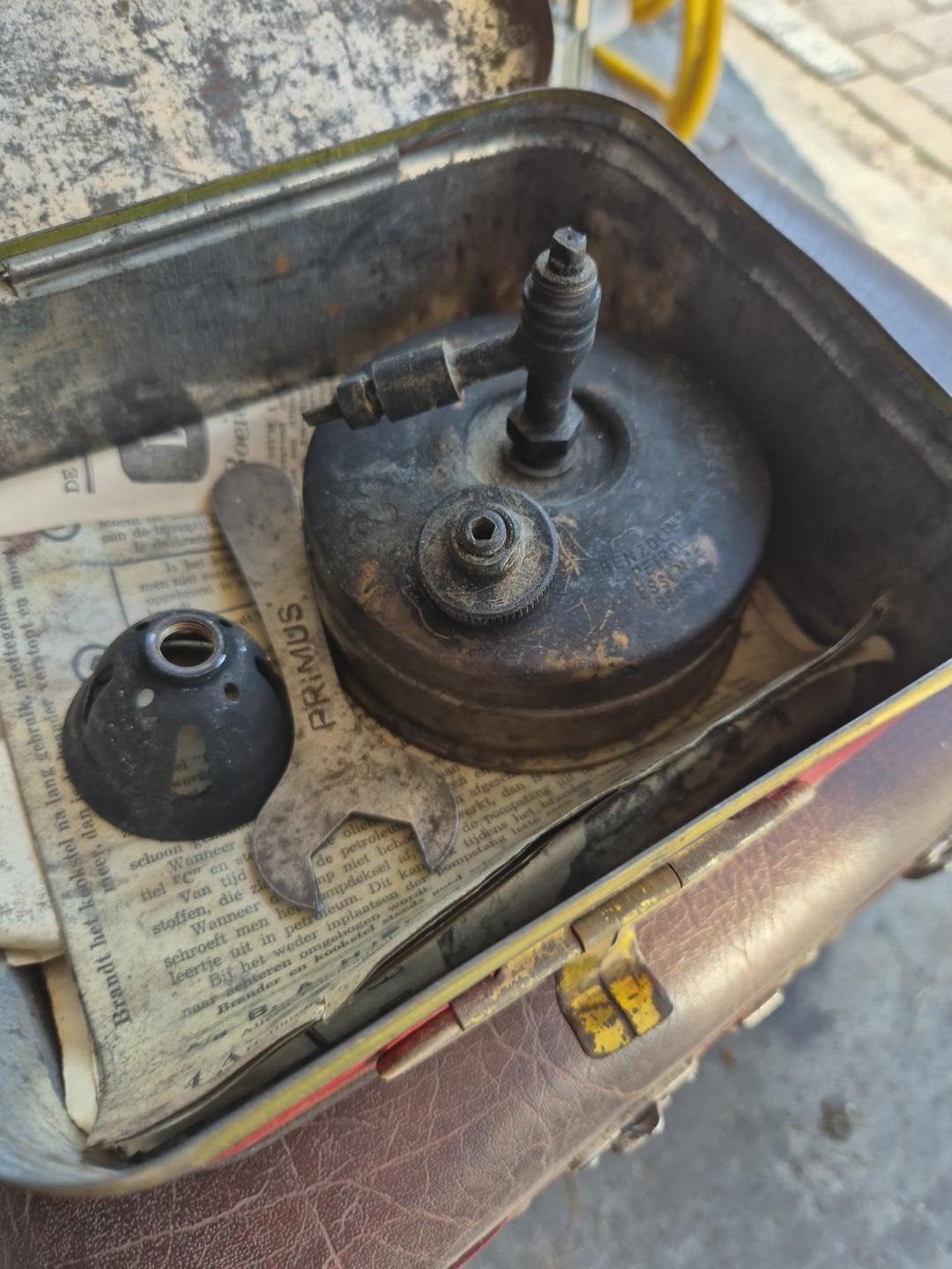 Vintage Primus Petroleum Kookstel in Koffer, Ophalen of Verzenden