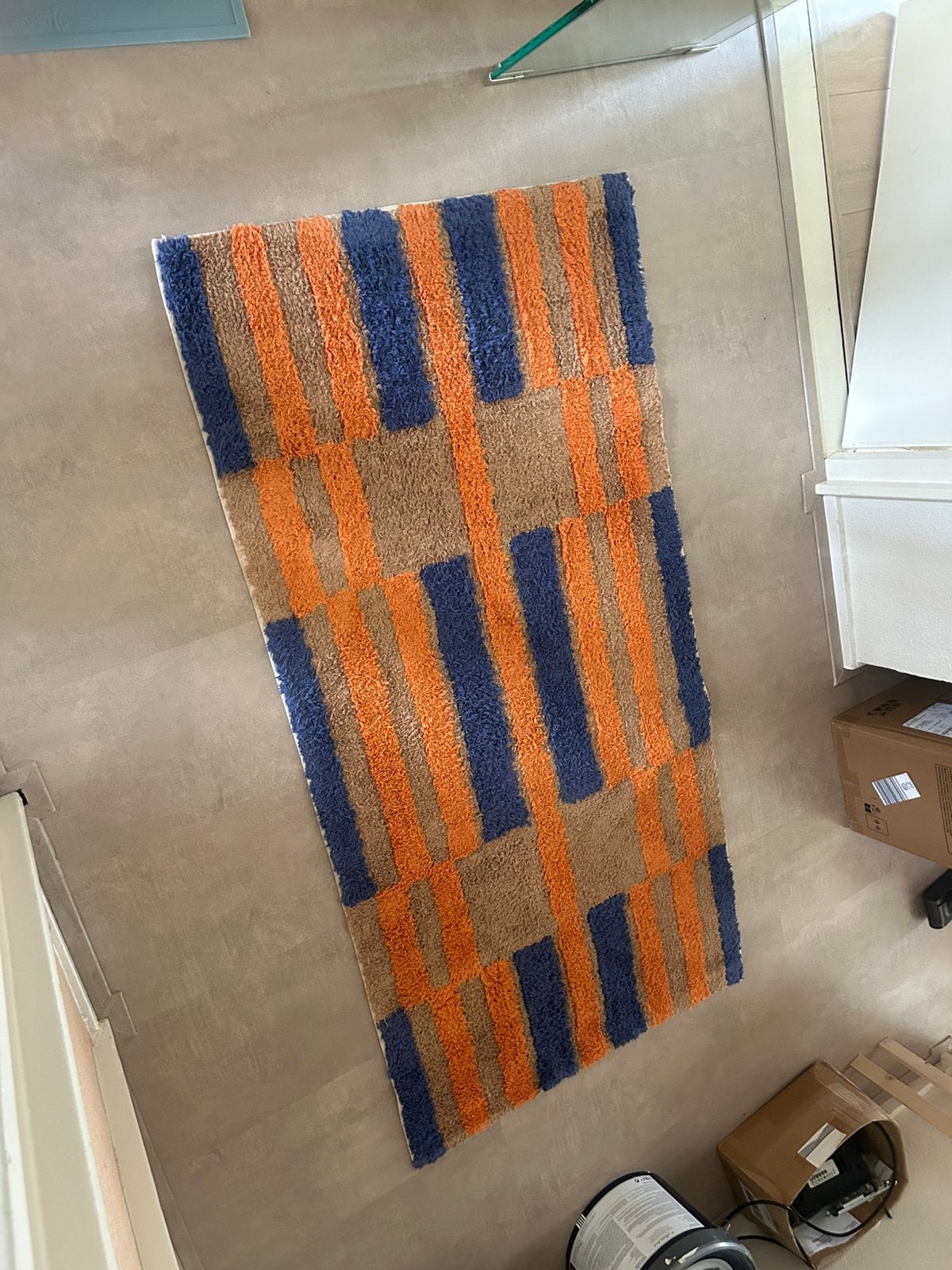 Vloerkleed, Ophalen, Gebruikt, 100 tot 150 cm, Blauw