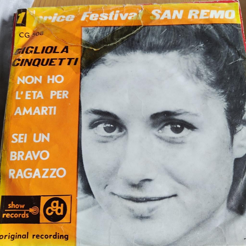 Gigliola Cinquetti - Non Ho L'Età Per Amarti (7 inch), Ophalen of Verzenden, Gebruikt