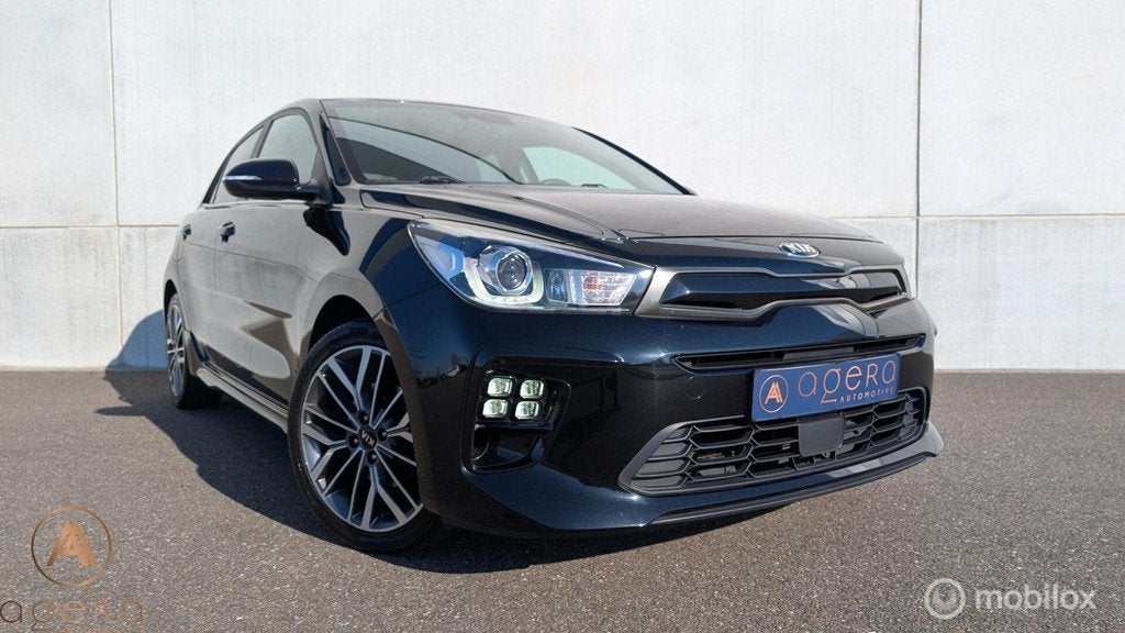 Kia Rio 1.0 TGDI GT-Line Bomvol, Zeer Goed En Luxe, NAP, Auto's, Kia, Voorwielaandrijving, 450 kg, Met garantie (alle), Leder en Stof