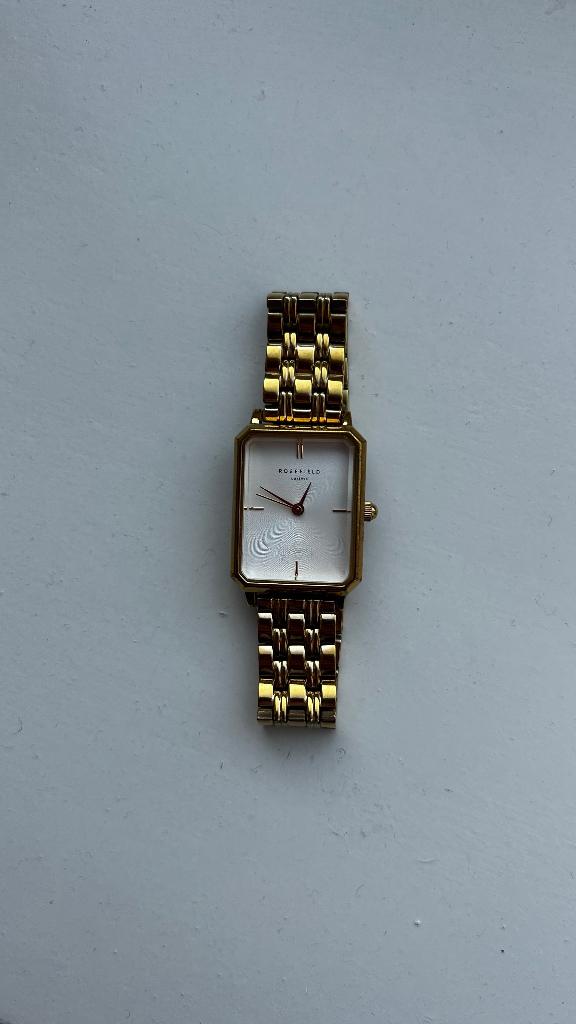 Rose field Octagon M, Sieraden, Tassen en Uiterlijk, Horloges | Dames, Gebruikt, Polshorloge, Overige merken, Goud, Staal, Ophalen