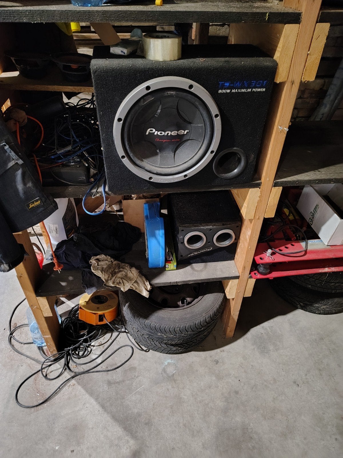 pioneer 800w subwoofer met een Kenwood 1000w versterker, Auto diversen, Ophalen, Gebruikt