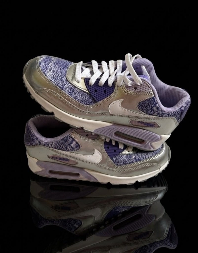 Paars/Zilver Nike Air Max 90 maat 38,5, Overige kleuren, Ophalen of Verzenden, Nike air max, Sneakers of Gympen