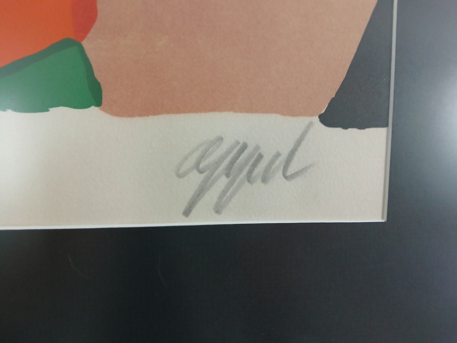 Litho "Yellow boy and Son"Karel Appel gesigneerd met potlood, Ophalen