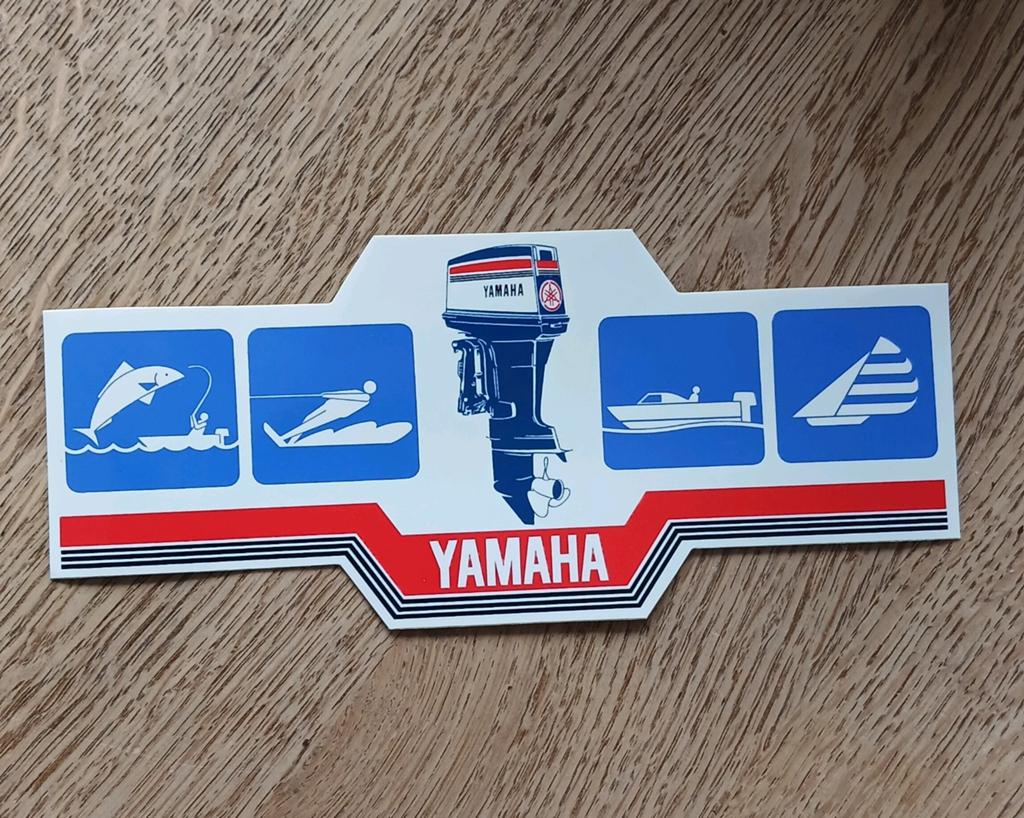 Originele Sticker Yamaha watersport buitenboordmotor boot, Ophalen of Verzenden, Zo goed als nieuw, Auto of Motor
