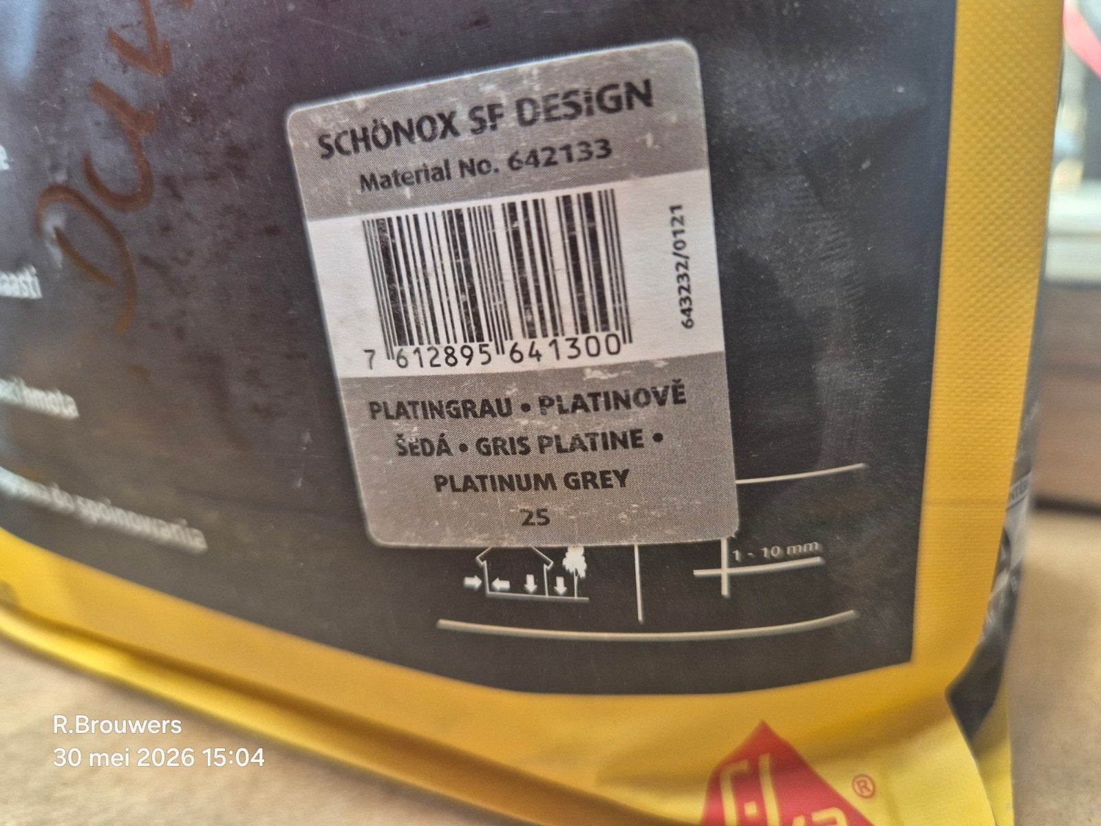 Schönox SF Design Flexibele Voegmortel - Diverse kleuren, Ophalen, Zo goed als nieuw, Douche