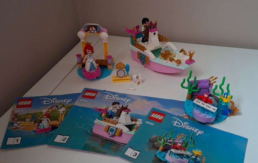 Lego Disney 43191 Ariels feestboot De Kleine Zeemeermin, Lego, Zo goed als nieuw, Disney, Complete set