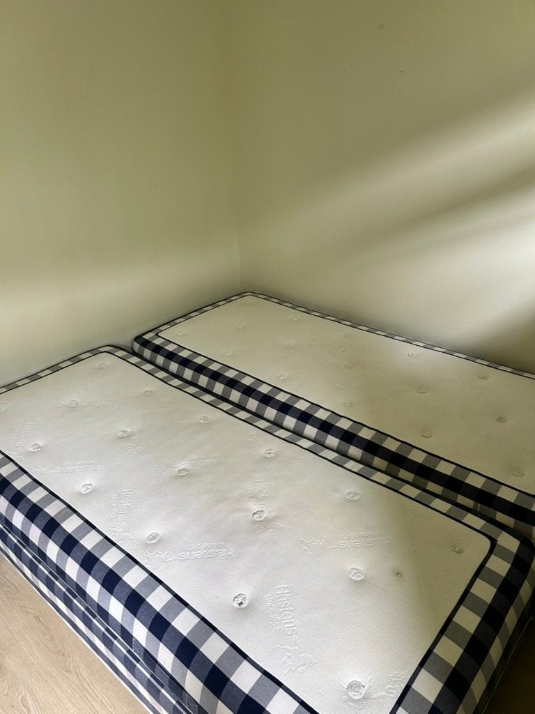 Hästens bed, Ophalen, Gebruikt, Blauw, 210 cm