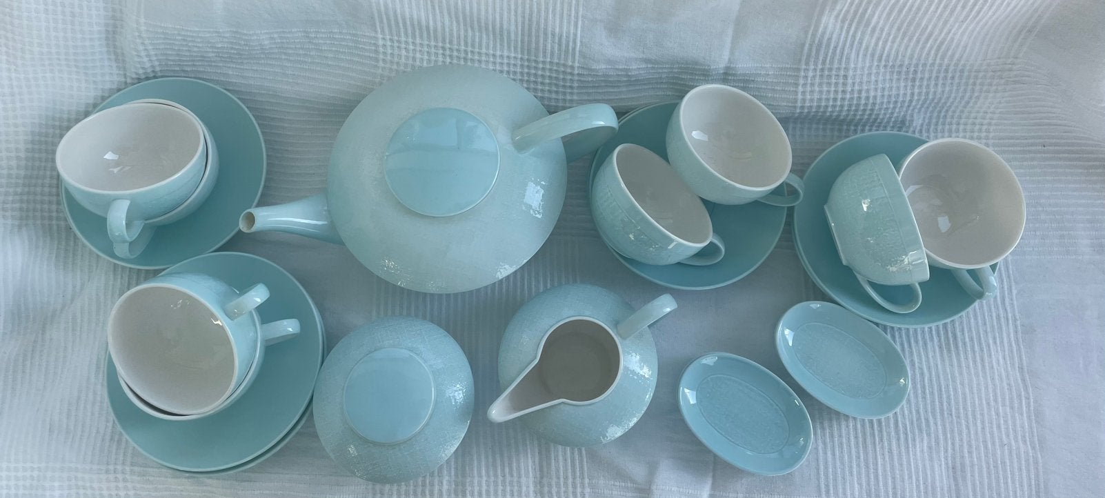 Villeroy & Boch Tea Delight servies set Aqua/Pastel, Ophalen, Zo goed als nieuw, Porselein, Overige stijlen