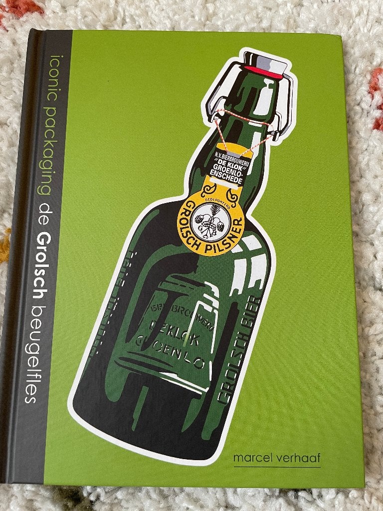 Marcel Verhaaf - De Grolsch Beugelfles, Verzamelen, Biermerken, Ophalen of Verzenden, Zo goed als nieuw, Overige typen, Grolsch