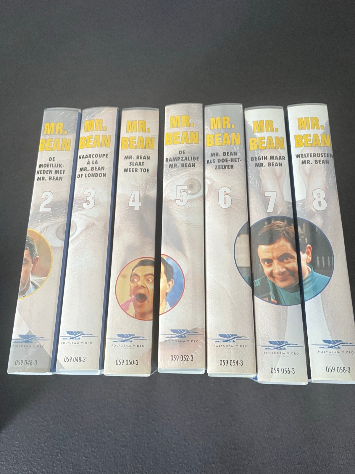 Mr. Bean VHS Collectie - Deel 2 t/m 8 (7 banden), Boxset, Alle leeftijden, Ophalen of Verzenden, Komedie