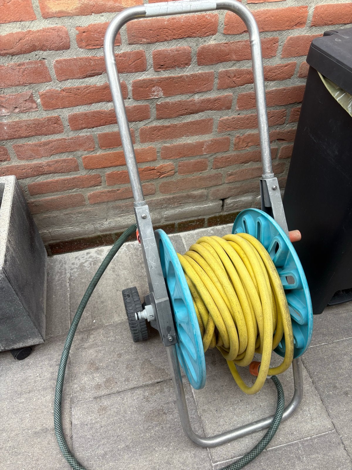 Gardena Tuinslanghaspel met slang, Ophalen, Gebruikt, Tuinslanghaspel
