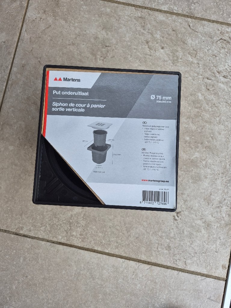 Put onderuitlaat, Doe-het-zelf en Verbouw, Ophalen, Pvc, Overige typen, 60 tot 80 mm